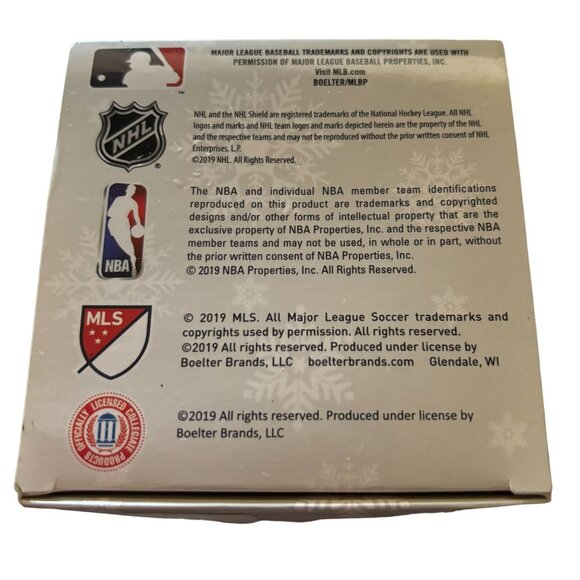 New York Yankees Shatterproof Snowflake Ornament Sports Collectors Topperscot - Picture 2 of 4